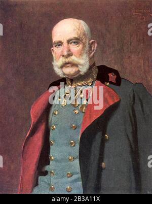 FRANZ JOSEPH I OF AUSTRIA (1830-1916) monarch of the Austro-Hungarian Empire, about 1905 Stock Photo