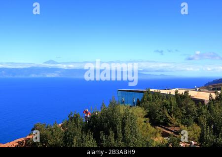 January 25 2020 - Mirador de Abrante, La Gomera, Spain: Atlantic view from mirador de Abrante. Stock Photo