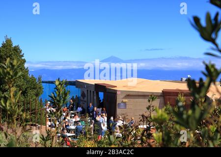 January 25 2020 - Mirador de Abrante, La Gomera, Spain: Atlantic view from mirador de Abrante. Stock Photo