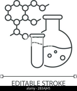 Linear customizable research icon concept Stock Vector Image & Art - Alamy