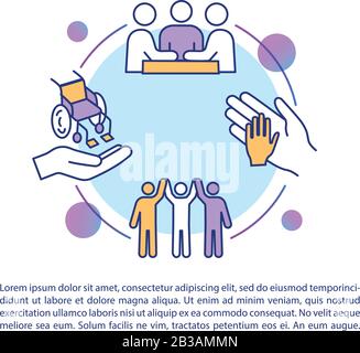 Inclusion brochure template. Disabled aid. Socialization, education ...