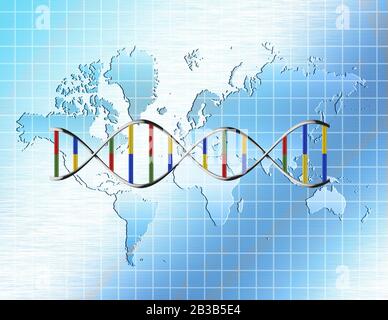 genetic world map