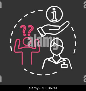 Cancer consulting chalk RGB color chalk RGB color concept icon. Consultant giving information to patient. Healthcare idea. Vector isolated chalkboard Stock Vector
