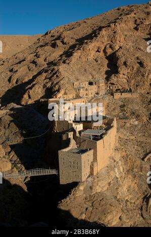 October 20th 2006 Nabak, Syria, Monastery of Saint Moses the Abyssinian Deir Mar Musa Near Nabak, Syria. Stock Photo