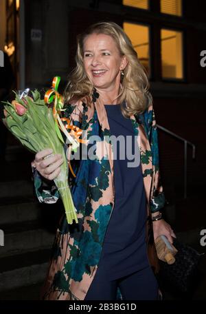 Delft, Netherlands. 04th Mar, 2020. Princess Mabel of Oranje-Nassau leaves at De Oude Bibliotheek Academy in Delft, on March 04, 2020, after attending the presentation of the sixth Prince Friso Engineer PrizeCredit: Albert Nieboer Ph van der Werf/ Netherlands OUT/Point de Vue OUT |/dpa/Alamy Live News Stock Photo