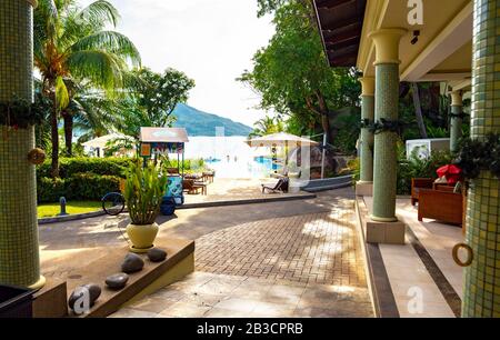 Hilton Seychelles Northolme Resort & Spa at Mahe Island, Seychelles Stock Photo