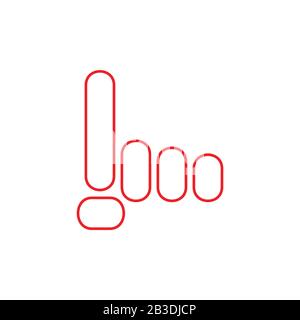 pointing up technology hand finger symbol logo vector Stock Vector
