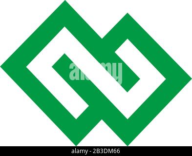 letter m mountain infinity geometric design symbol logo vector Stock Vector