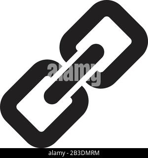 link icon template black color editable. link icon symbol Flat vector illustration for graphic and web design. Stock Vector