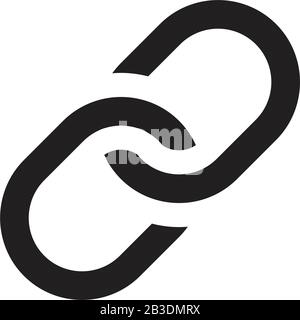 link icon template black color editable. link icon symbol Flat vector illustration for graphic and web design. Stock Vector