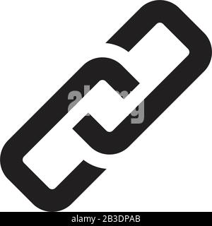 link icon template black color editable. link icon symbol Flat vector illustration for graphic and web design. Stock Vector