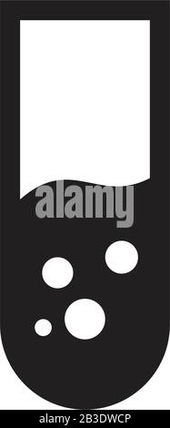 laboratory glass icon template black color editable. laboratory glass icon symbol Flat vector illustration for graphic and web design. Stock Vector