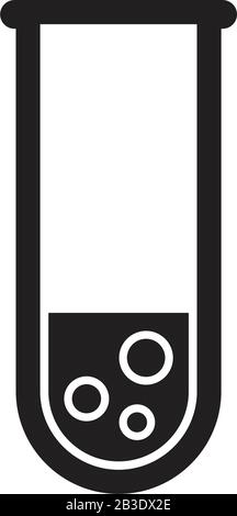 laboratory glass icon template black color editable. laboratory glass icon symbol Flat vector illustration for graphic and web design. Stock Vector