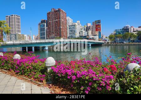 Love River, Kaohsiung City, Taiwan Stock Photo