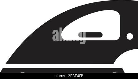 iron icon template black color editable. iron icon symbol Flat vector illustration for graphic and web design. Stock Vector