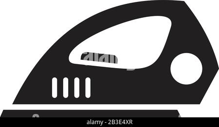 iron icon template black color editable. iron icon symbol Flat vector illustration for graphic and web design. Stock Vector