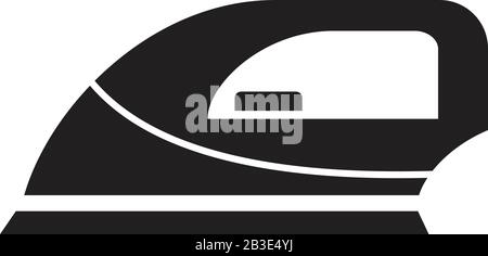 iron icon template black color editable. iron icon symbol Flat vector illustration for graphic and web design. Stock Vector