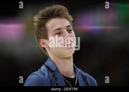 Aleksandr SELEVKO from Estonia, during Men Short Program at the ISU World Junior Figure Skating Championships 2020 at Tondiraba Ice Hall, on March 04, 2020 in Tallinn, Estonia. Credit: Raniero Corbelletti/AFLO/Alamy Live News Stock Photo