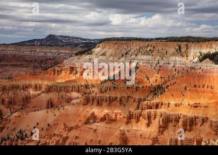 View from Point Supreme Overlook near the visitor's center, Cedar Breaks National Monument, Utah Stock Photo