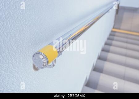 Disabled ramp sign on a metal fence Stock Photo - Alamy