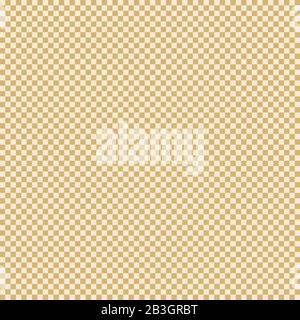Square sand yellow mesh seamless pattern. Vector background. Stock Vector