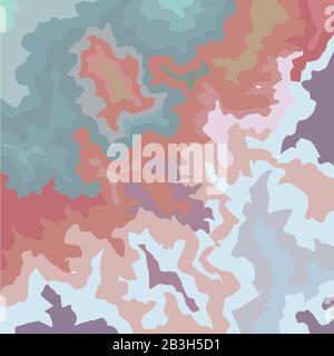 Terrazzo Pattern. Vector Texture Of Pink Marble With Turquoise Accents. Marble Rock Floor Stone Texture. Imitation of Stone structure, Background. Stock Vector