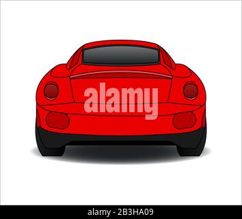 Car Rear Vector Image vectors illustration car rear view symbol design Stock Vector Image ...