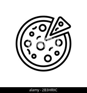 Pizza icon Stock Vector