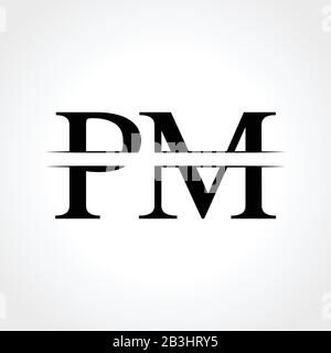 Monogram letter PM logo design Vector. PM letter logo design with modern  trendy. PM logo Stock Vector Image & Art - Alamy