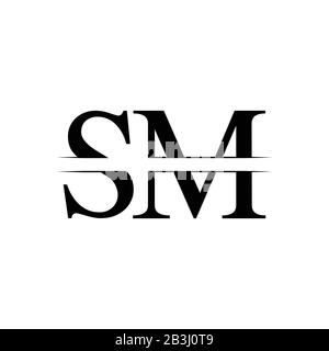 Initial Letter Sm Logo Design Vector Template Sm Letter Logo Design Stock Vector Image Art Alamy