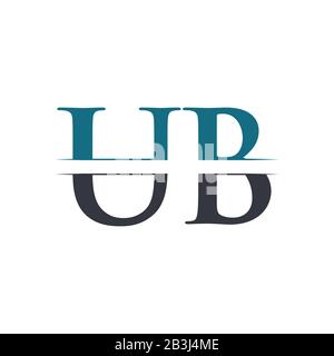 Initial Letter UB Logo Design Vector Template. UB Letter Logo Design Stock Vector