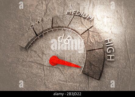 Audio VU Meter Stock Photo - Alamy