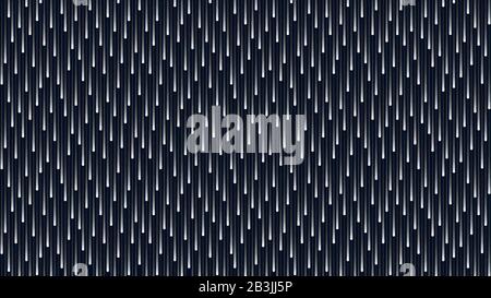 Black and white cosmic rain of glowing lines. HD 16x9 monochrome vector pattern. Stock Vector