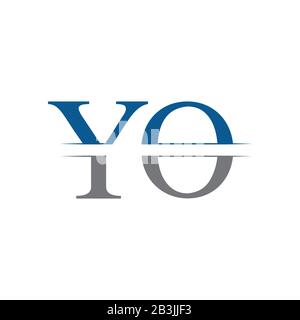 Initial YO Logo Design Vector Template. Creative Letter YO Business Logo Vector Illustration Stock Vector