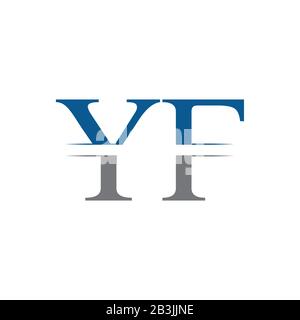 Initial YF Logo Design Vector Template. Creative Letter YF Business Logo Vector Illustration Stock Vector