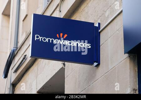 Bordeaux , Aquitaine / France - 01 24 2020 : Promovacances logo sign office store French travel agency shop Stock Photo