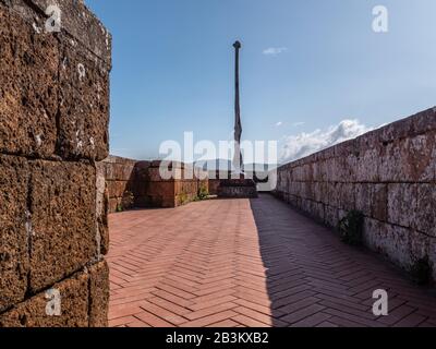 Italy, Umbria, Orvieto, Albornoz fortress, now public garden