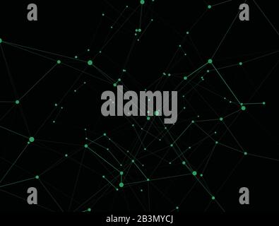 Trendy line art advertising with abstract lines on dark background for decoration design. Graphic design geometric shape. Graphic abstract background. Stock Photo