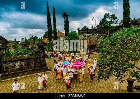 The Besakih Temple, the largest and holiest temple of Hindu religion in Bali, Indonesia, Southeast Asia, Asia Stock Photo