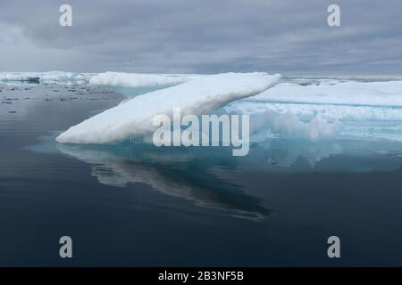 Melting sea ice, Nunavut and Northwest Territories, Canada, North America Stock Photo