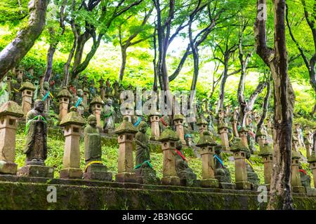 Soto Chokeiji Temple of 500 jizo Buddhist statues, Toyama, Toyama prefecture, Honshu, Japan, Asia Stock Photo