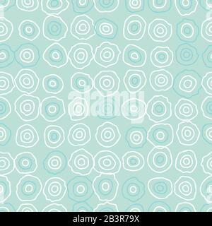 water ripples seamless vector pastel blue pattern Stock Vector