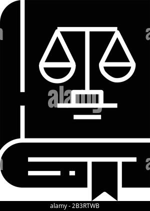 Principal form black icon, concept illustration, vector flat symbol, glyph sign. Stock Vector