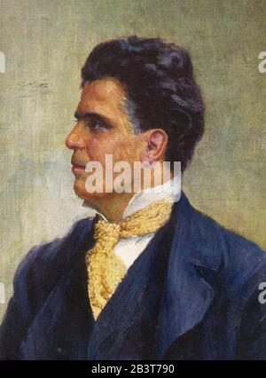 PIETRO MASCAGNI (1863-1945) Italian operatic composer about 1903 Stock Photo