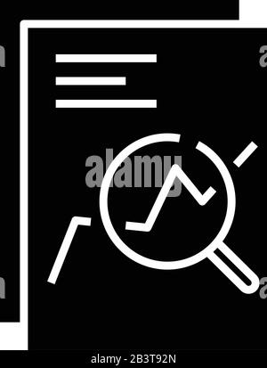 Swap chart black icon, concept illustration, vector flat symbol, glyph sign. Stock Vector