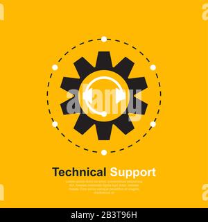 Technical support - flat design style vector illustration Stock Vector ...
