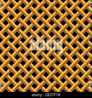 Weave Seamless Repeating Pattern Vector Illustration Stock Vector