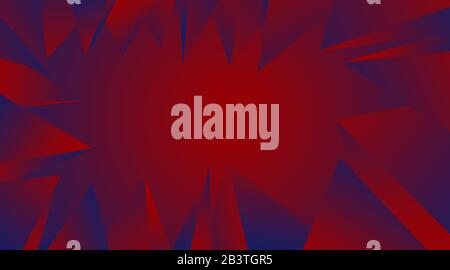 Frame of gradient abstract geometric shapes of triangles. Place for inscription. Flyer or brochure, design. Stock Photo