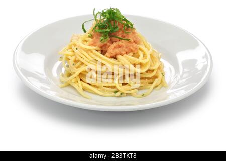 mentaiko (spicy pollock roe) pasta, japanese food Stock Photo