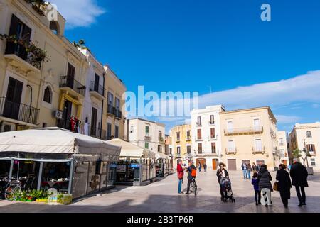 Piazza Mercantile, old quarter, Bari, Puglia, Italy Stock Photo